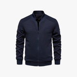 Reno – Men's Bomber Jacket in Waffle Knit Blend