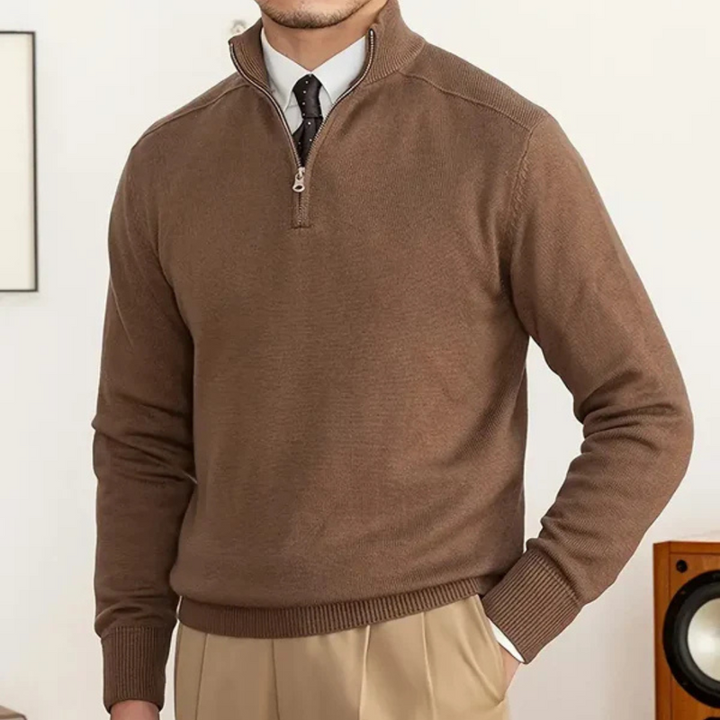Mason – Half Zip Men's Knit Sweater