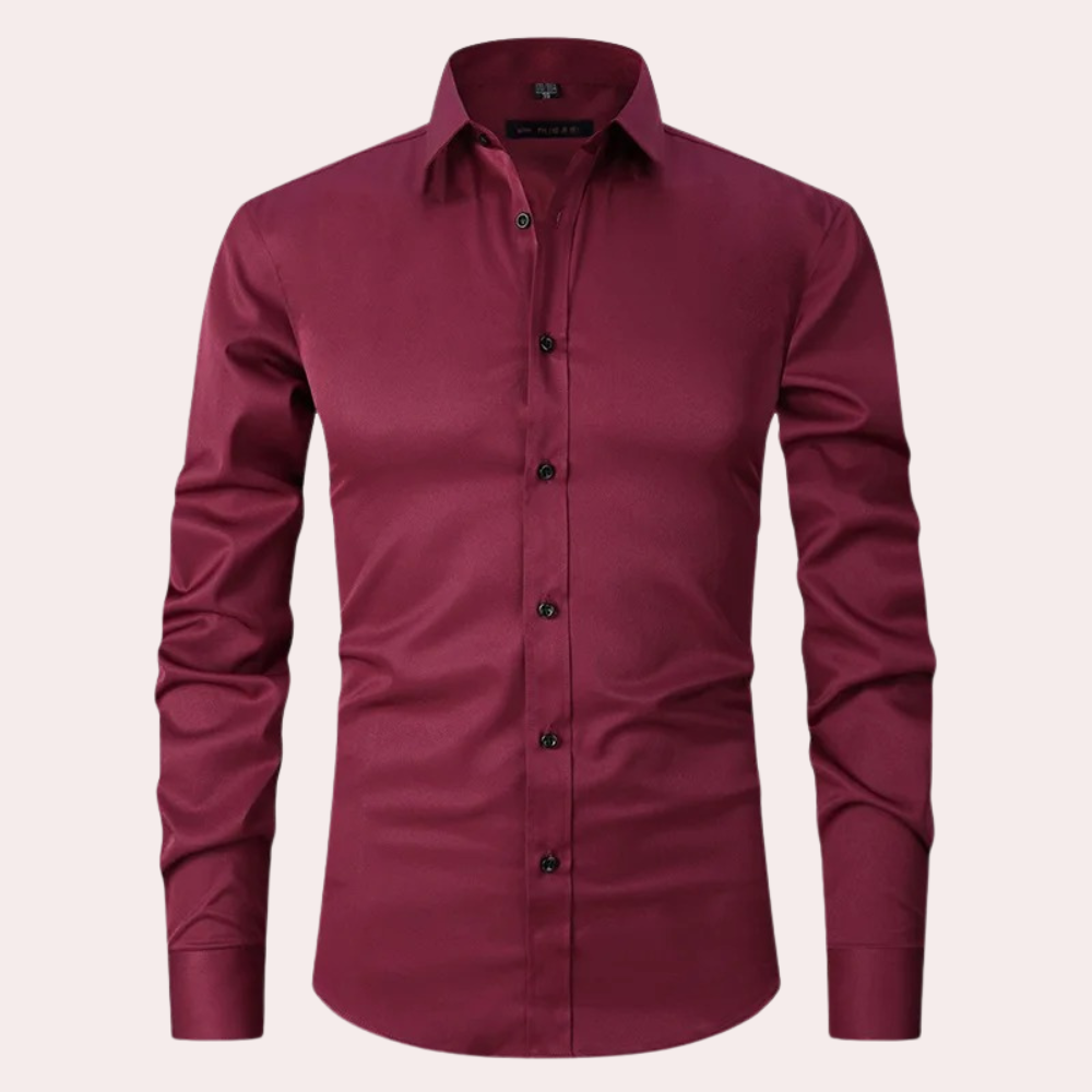 Elias - Stretchable Non-Iron Shirt for Men with 4-Way Stretch Fabric-6