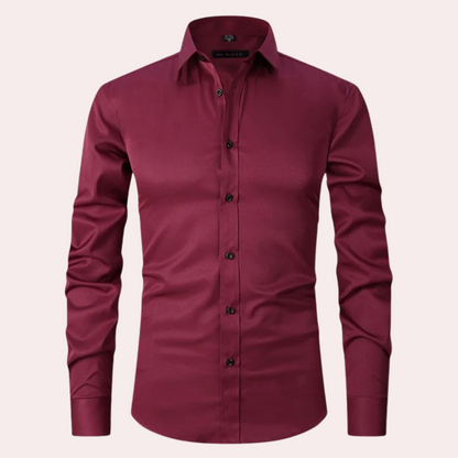 Elias - Stretchable Non-Iron Shirt for Men with 4-Way Stretch Fabric-6