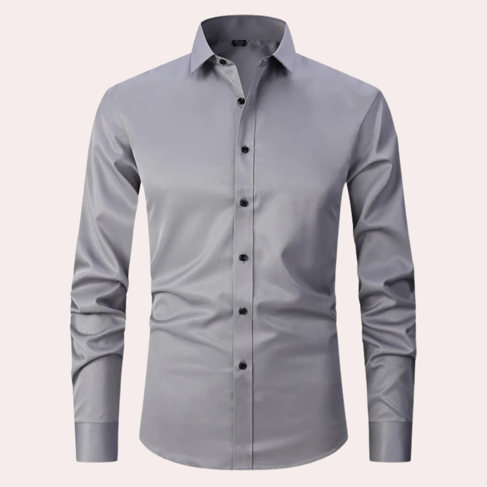 Elias - Stretchable Non-Iron Shirt for Men with 4-Way Stretch Fabric-5