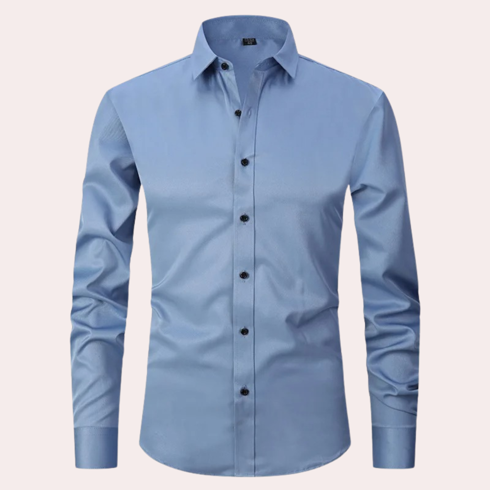 Elias - Stretchable Non-Iron Shirt for Men with 4-Way Stretch Fabric-4