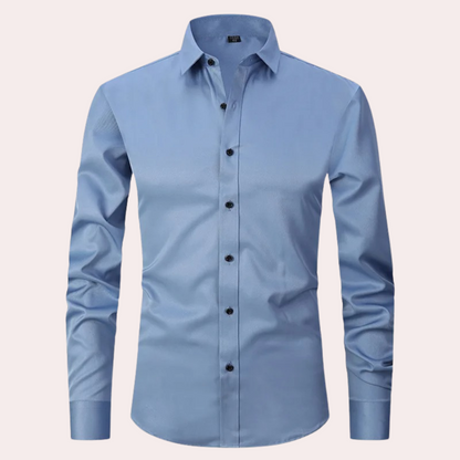 Elias - Stretchable Non-Iron Shirt for Men with 4-Way Stretch Fabric-4