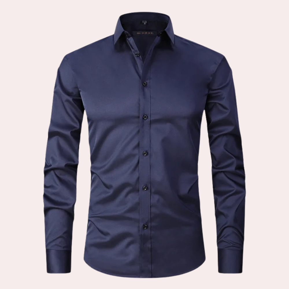 Elias - Stretchable Non-Iron Shirt for Men with 4-Way Stretch Fabric-3