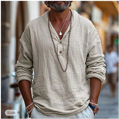 Elias – Casual Men's Linen Shirt