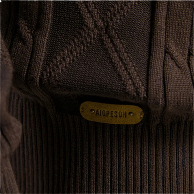 Beckett – Men’s Argyle Knit Cardigan
