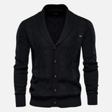 Beckett – Men’s Argyle Knit Cardigan