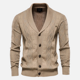 Beckett – Men’s Argyle Knit Cardigan
