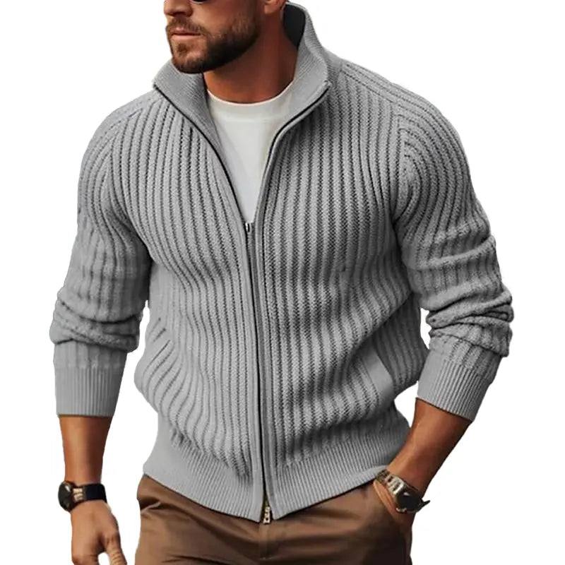 Elias – Men's Zip Cardigan with Classic Fit