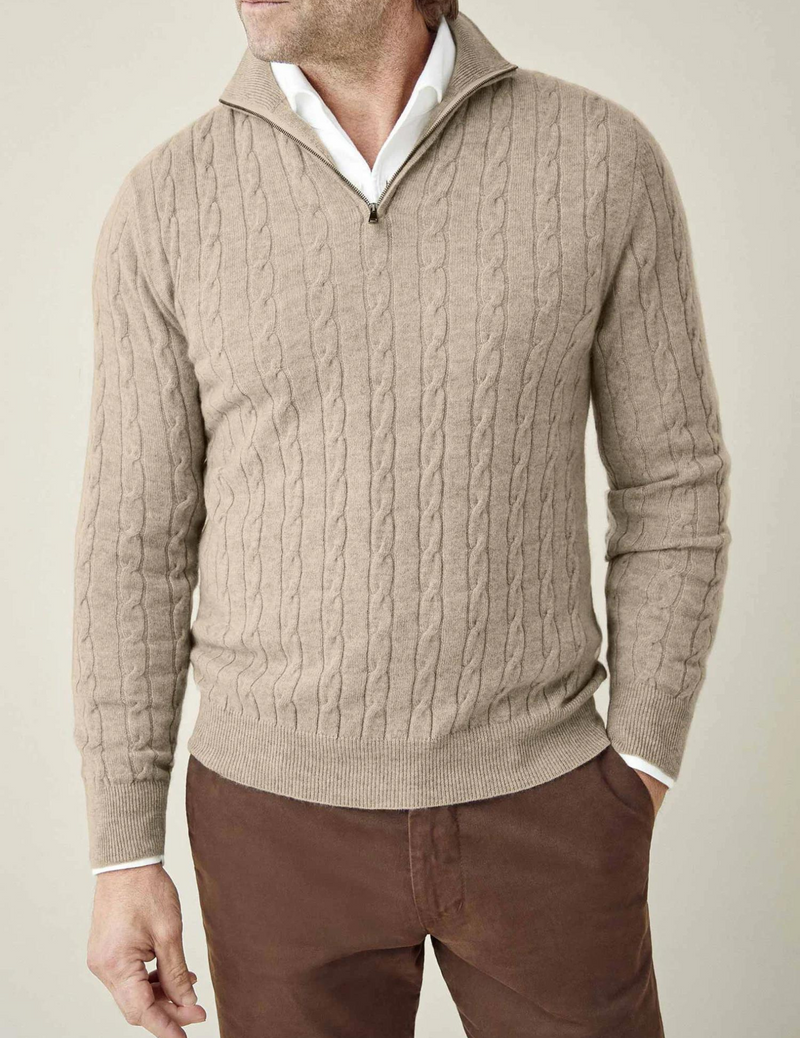 Rylan – Knit Men's Half-Zip Sweater