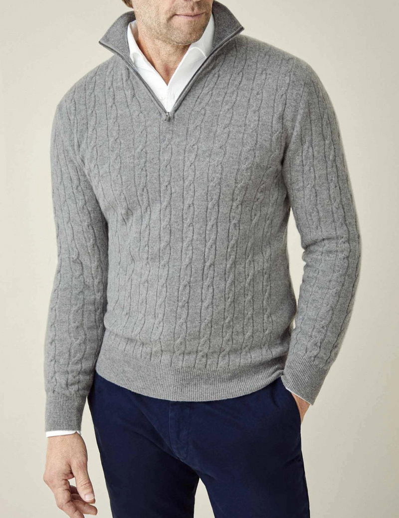 Rylan – Knit Men's Half-Zip Sweater