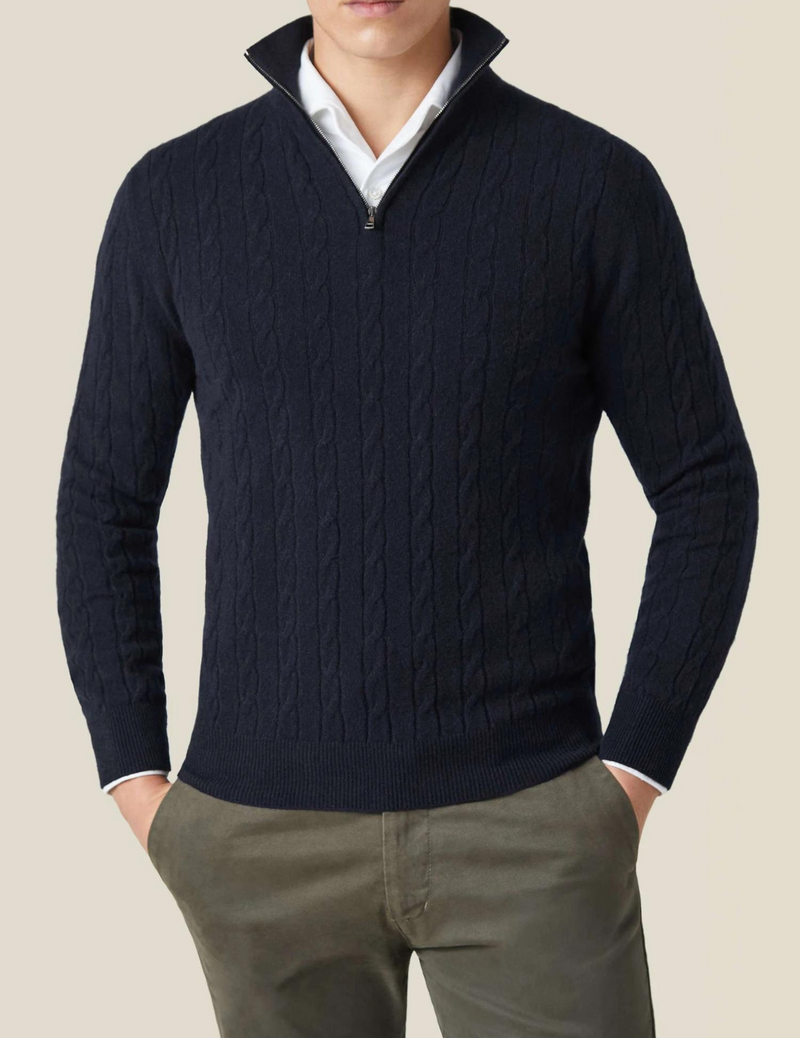 Rylan – Knit Men's Half-Zip Sweater