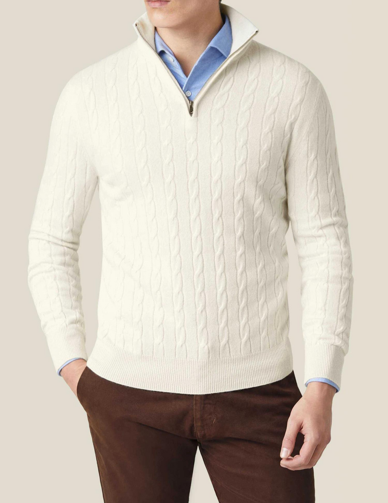 Rylan – Knit Men's Half-Zip Sweater