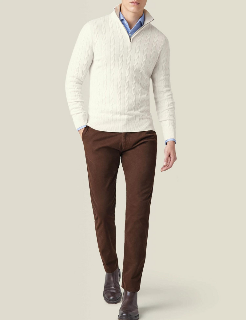 Rylan – Knit Men's Half-Zip Sweater