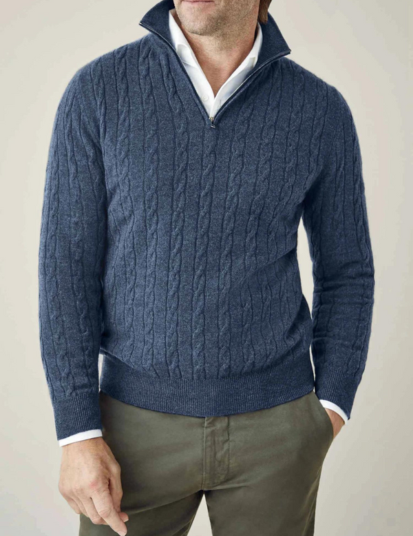 Rylan – Knit Men's Half-Zip Sweater