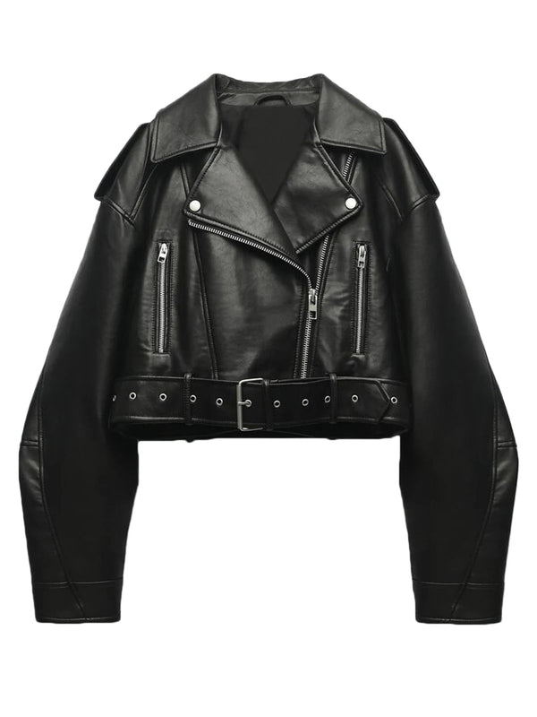 Claudia | Classic faux leather jacket 0