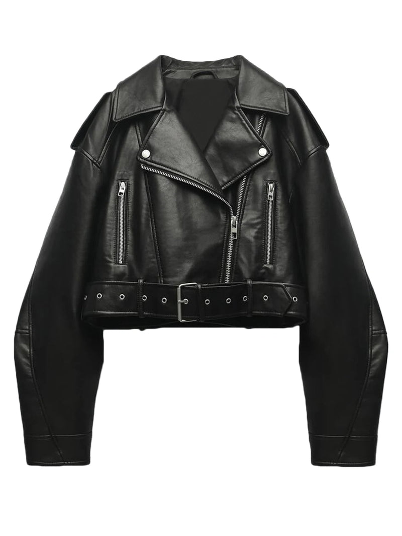 Claudia | Classic faux leather jacket 0