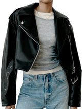 Claudia | Classic faux leather jacket 2