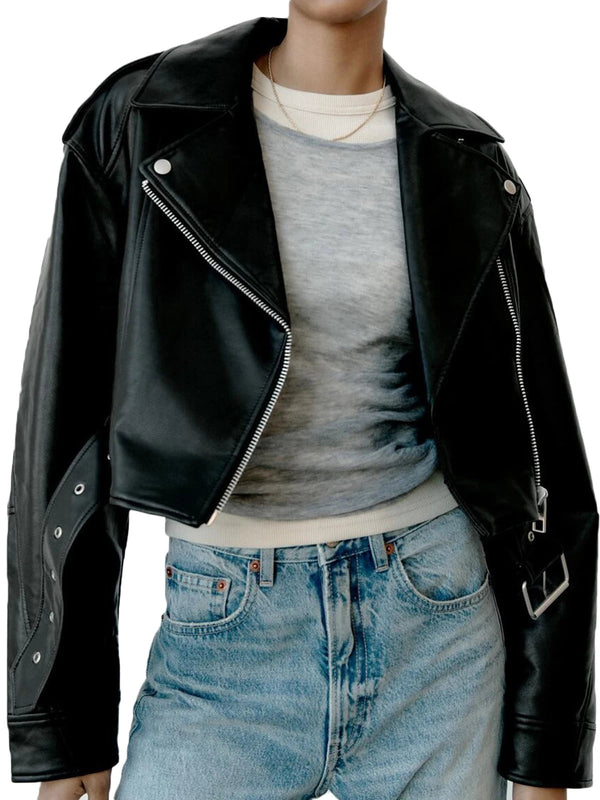 Claudia | Classic faux leather jacket 2
