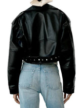 Claudia | Classic faux leather jacket 5