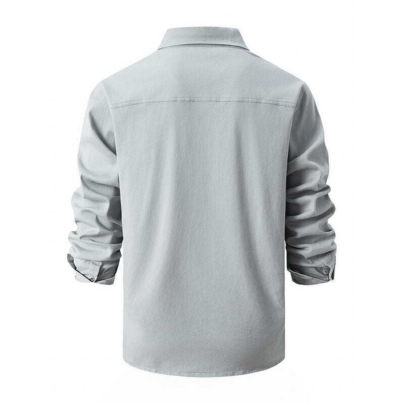 Durable Men's Casual Shirt for Work and Leisure – Stylish, Functional, Regular Fit with Pockets 1