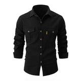 Durable Men's Casual Shirt for Work and Leisure – Stylish, Functional, Regular Fit with Pockets 2