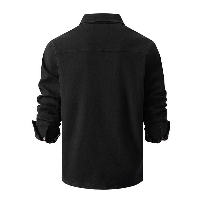Durable Men's Casual Shirt for Work and Leisure – Stylish, Functional, Regular Fit with Pockets 3