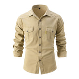 Durable Men's Casual Shirt for Work and Leisure – Stylish, Functional, Regular Fit with Pockets 9