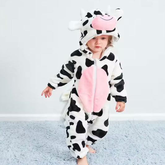 Lalora - Cute & Cozy Cow Baby Romper