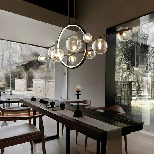 LumaSphere - Elegant Glass Ball Chandelier