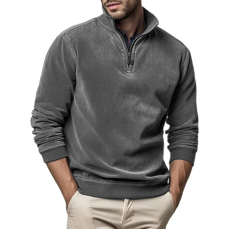 Elbert – Vintage Fleece Men's Sweatshirt