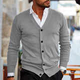 Ronan – Modern Men's V-Neck Cardigan