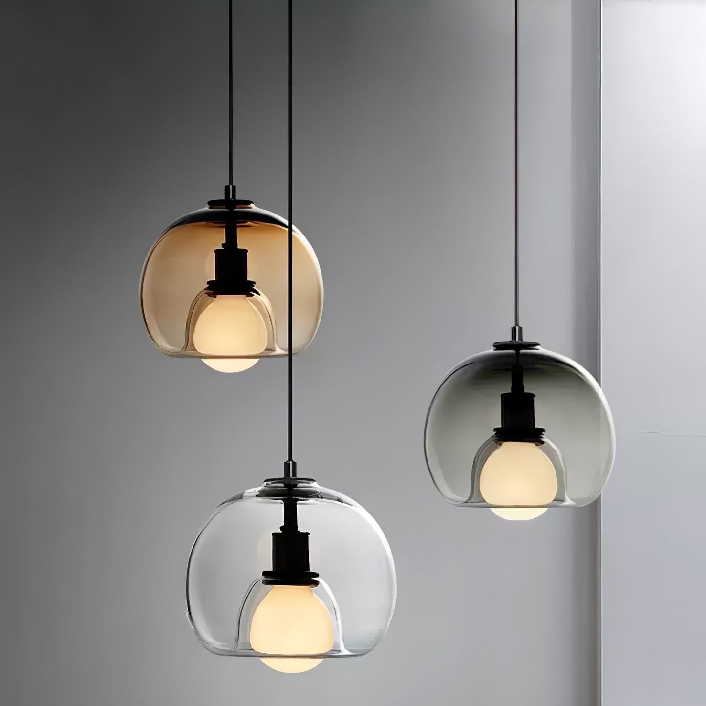 CozyNest - Elegant Black and Gold Pendant Light