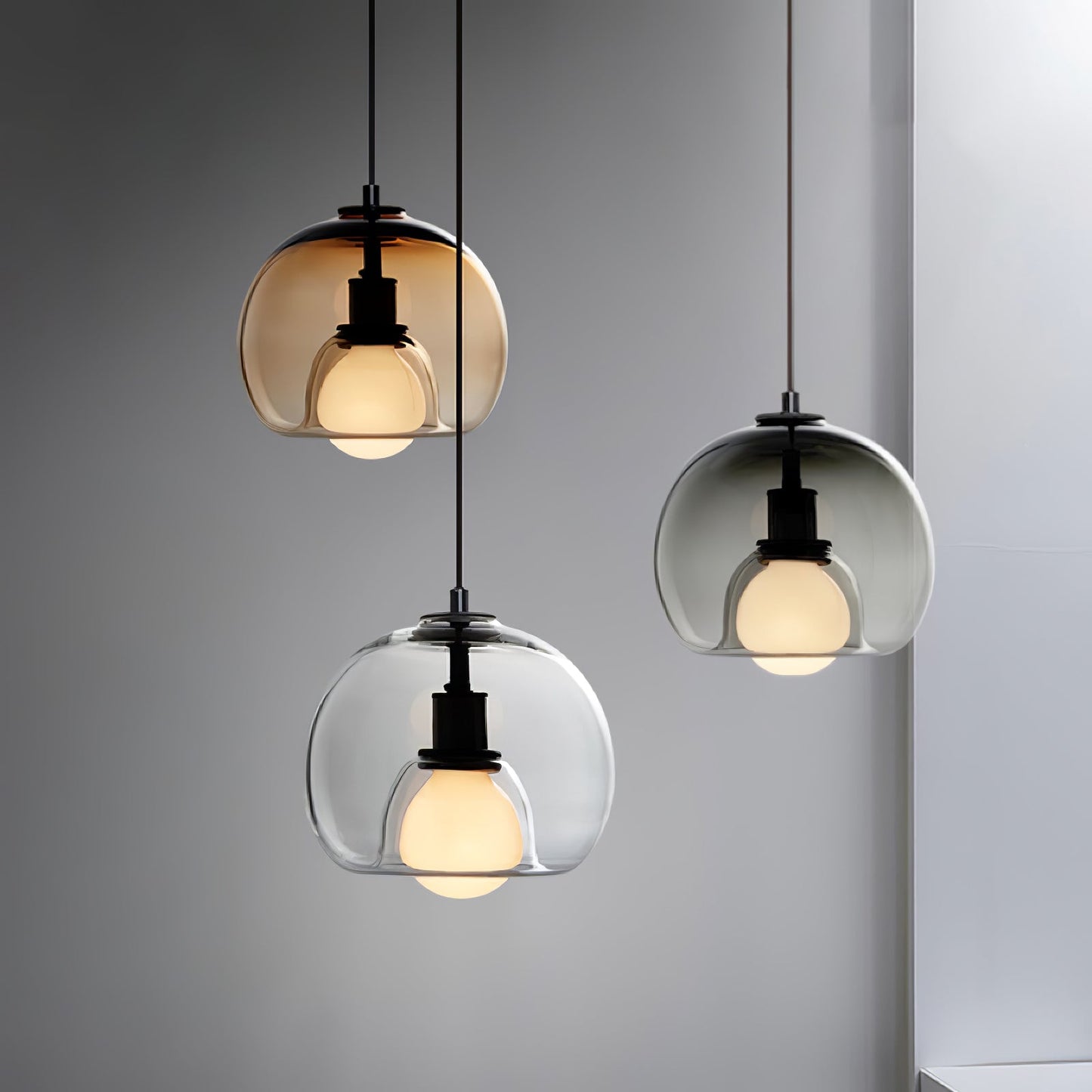 CozyNest - Elegant Black and Gold Pendant Light