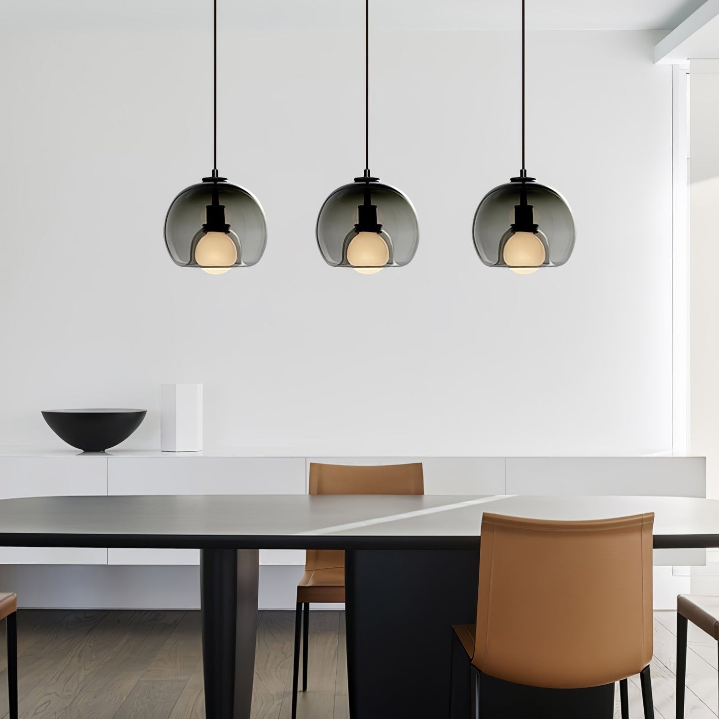 CozyNest - Elegant Black and Gold Pendant Light