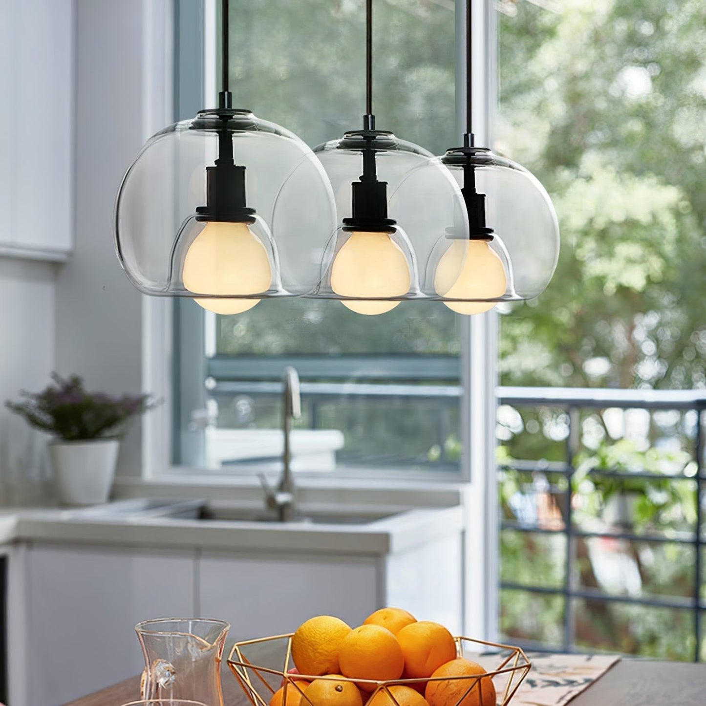 CozyNest - Elegant Black and Gold Pendant Light