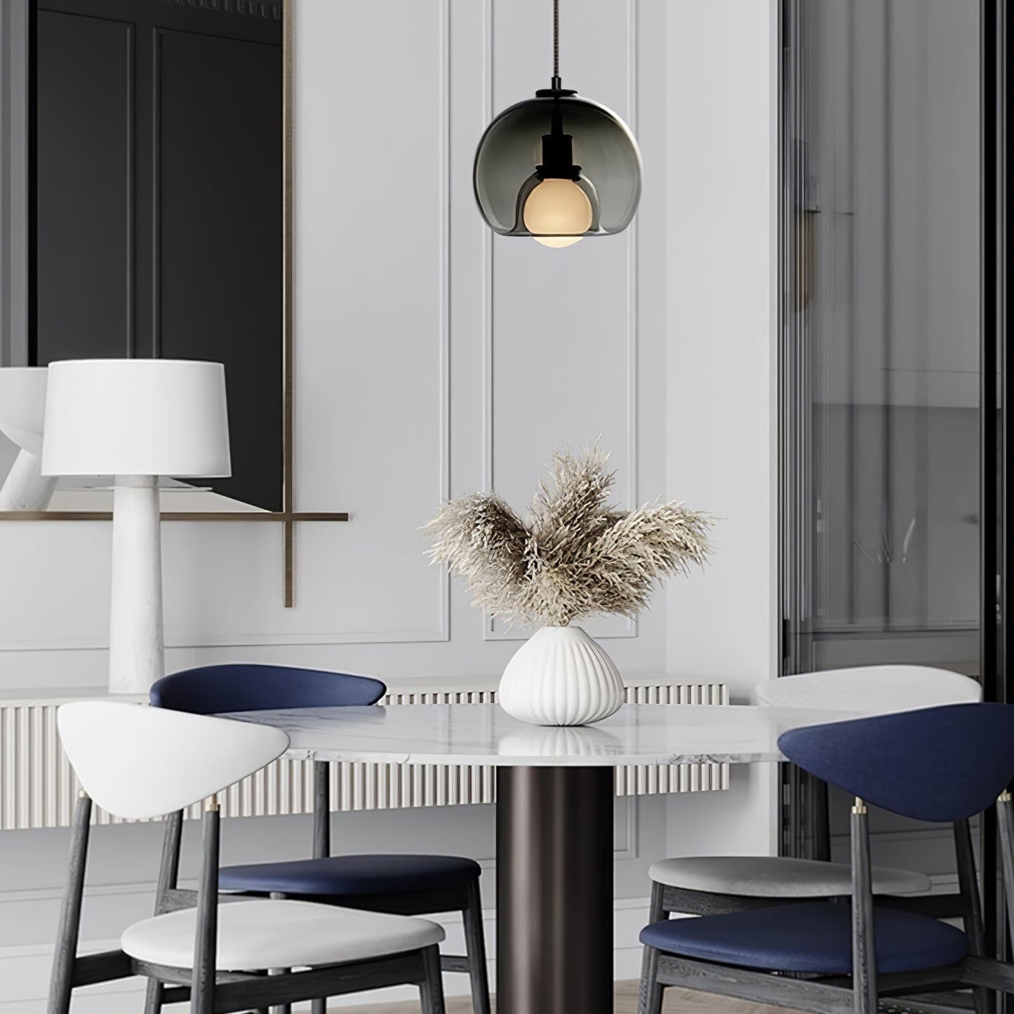 CozyNest - Elegant Black and Gold Pendant Light