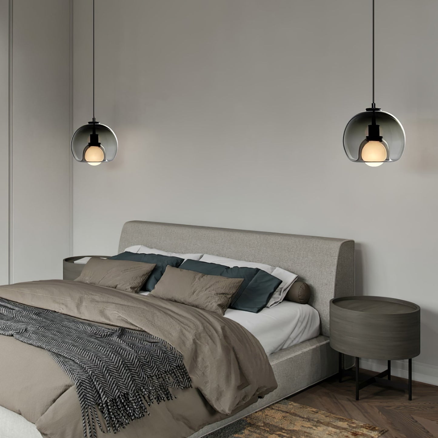 CozyNest - Elegant Black and Gold Pendant Light