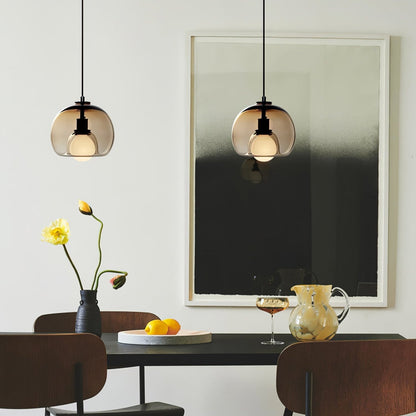 CozyNest - Elegant Black and Gold Pendant Light