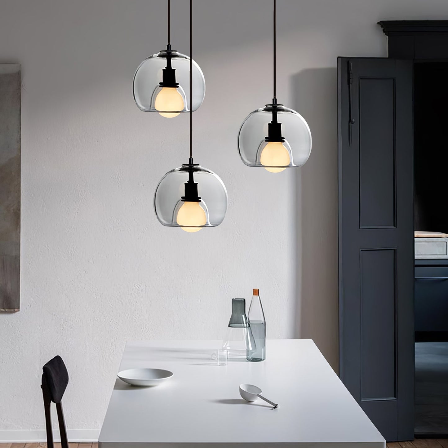 CozyNest - Elegant Black and Gold Pendant Light