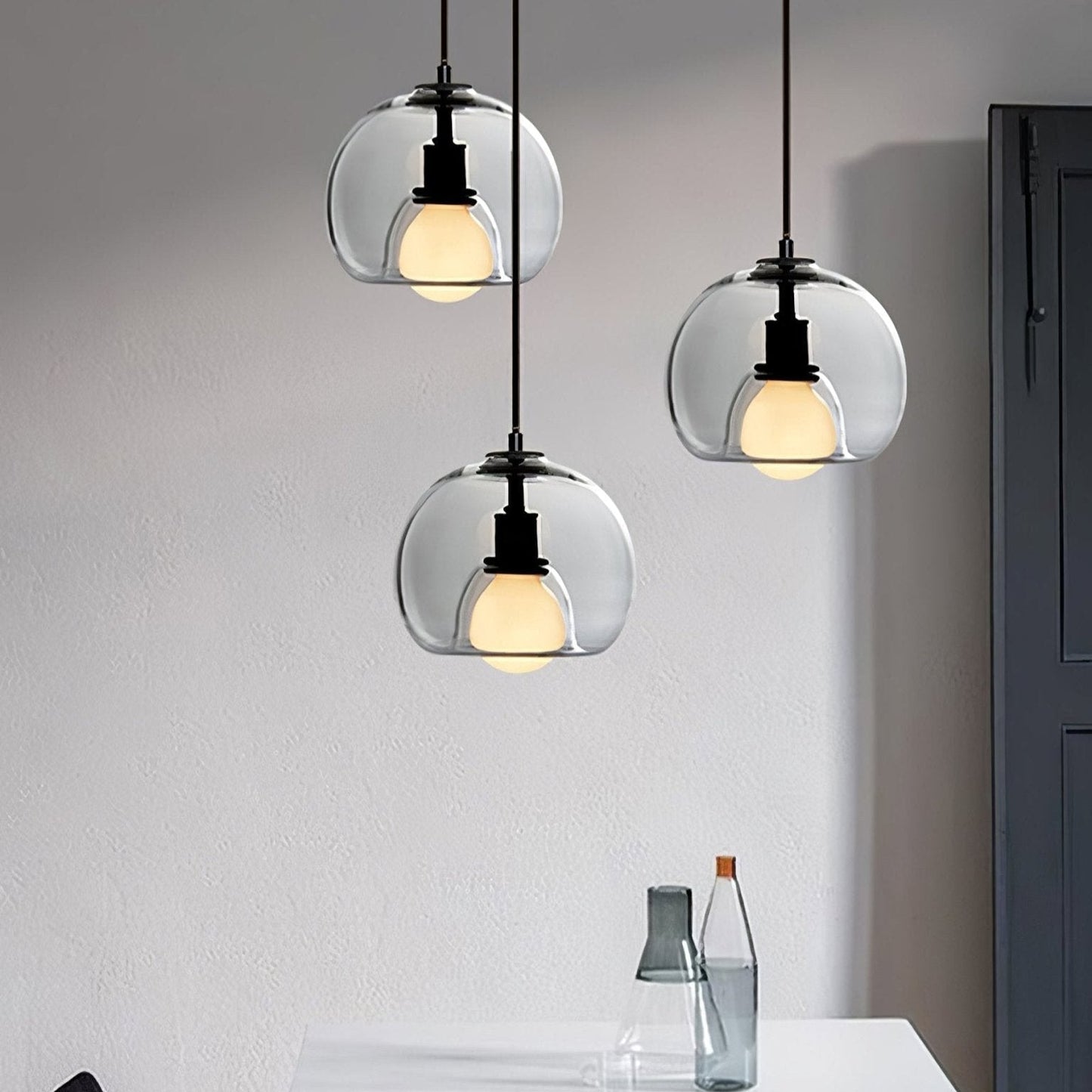 CozyNest - Elegant Black and Gold Pendant Light