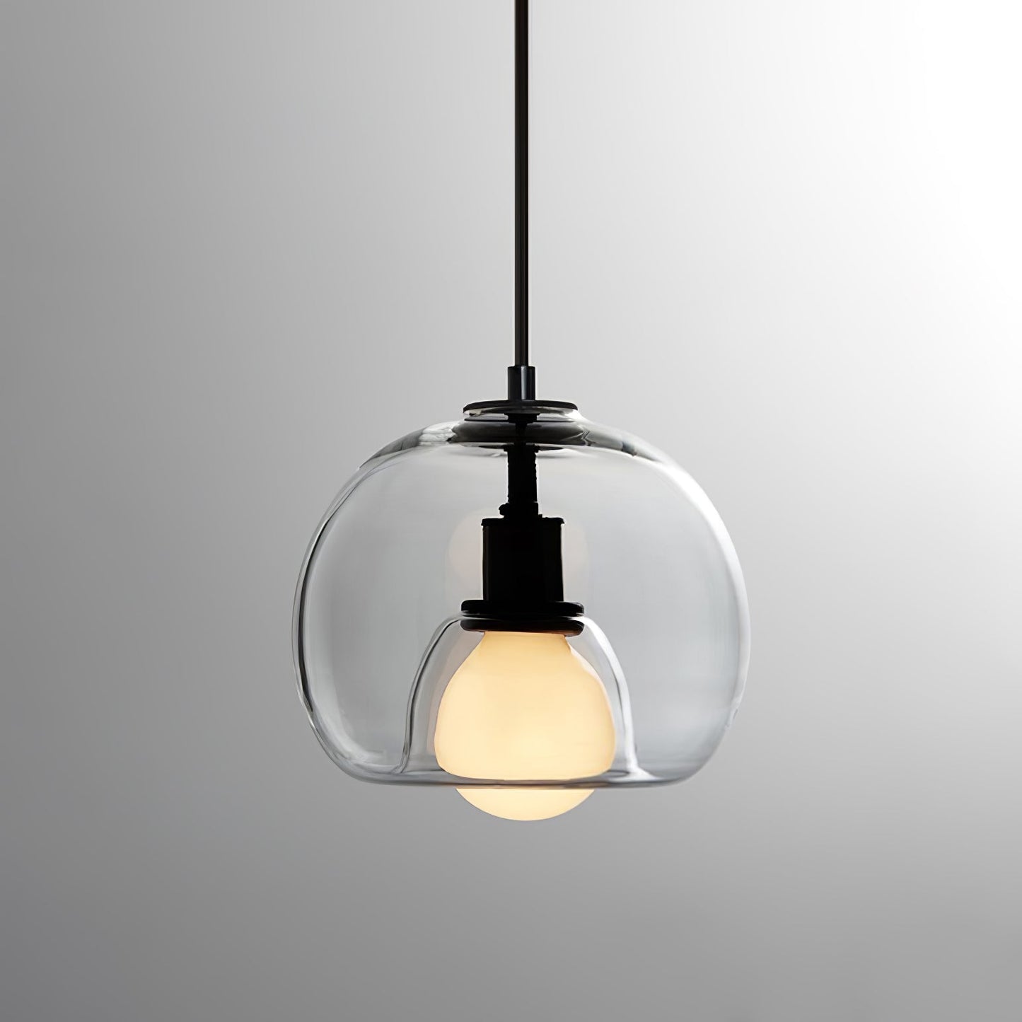 CozyNest - Elegant Black and Gold Pendant Light