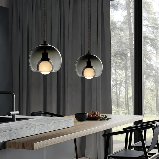 CozyNest - Elegant Black and Gold Pendant Light