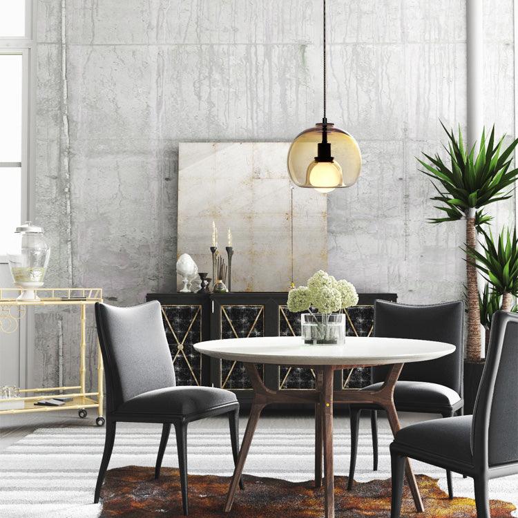 CozyNest - Elegant Black and Gold Pendant Light