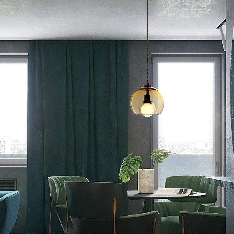 CozyNest - Elegant Black and Gold Pendant Light