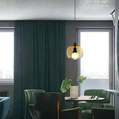 CozyNest - Elegant Black and Gold Pendant Light