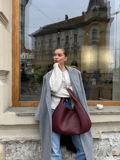 Solaya – Women's Everyday Statement Bag | Wine Red Shoulder Bag