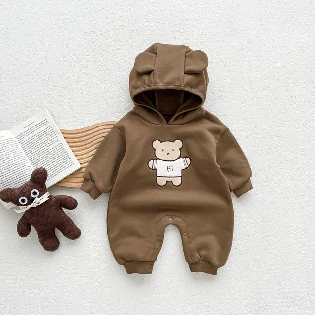 CUDDLES - Warm Baby Bear Winter Overall