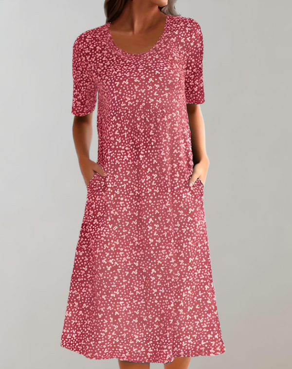 Luna – Breezy V-Neck Women's Summer Dress