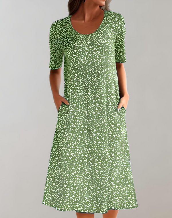 Luna – Breezy V-Neck Women's Summer Dress